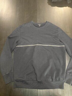 DIESEL VINTAGE CONTRAST PANEL SWEATSHIRT WITH ZIPPER DETAIL